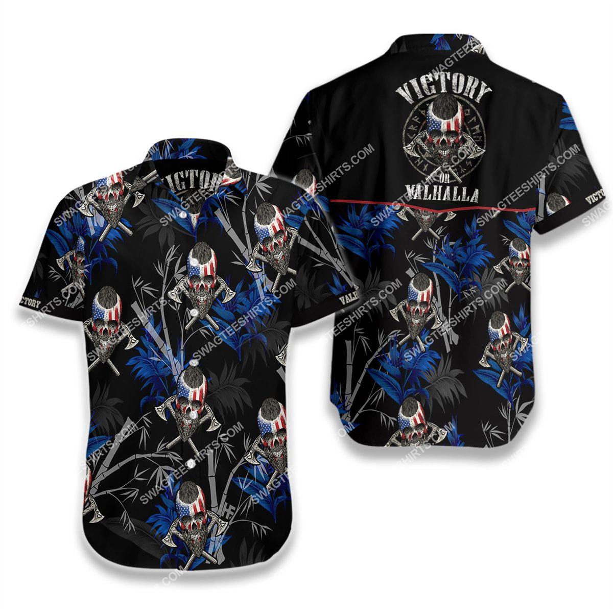 Victory Or Valhalla Viking All Over Printed Hawaiian Shirt Victory Or Valhalla Viking All Over Printed Hawaiian Shirt
