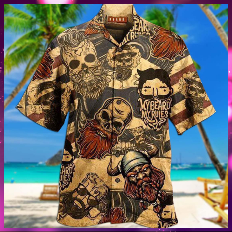 Viking My Beard My Rules Hawaiian Shirt Viking My Beard My Rules Hawaiian Shirt