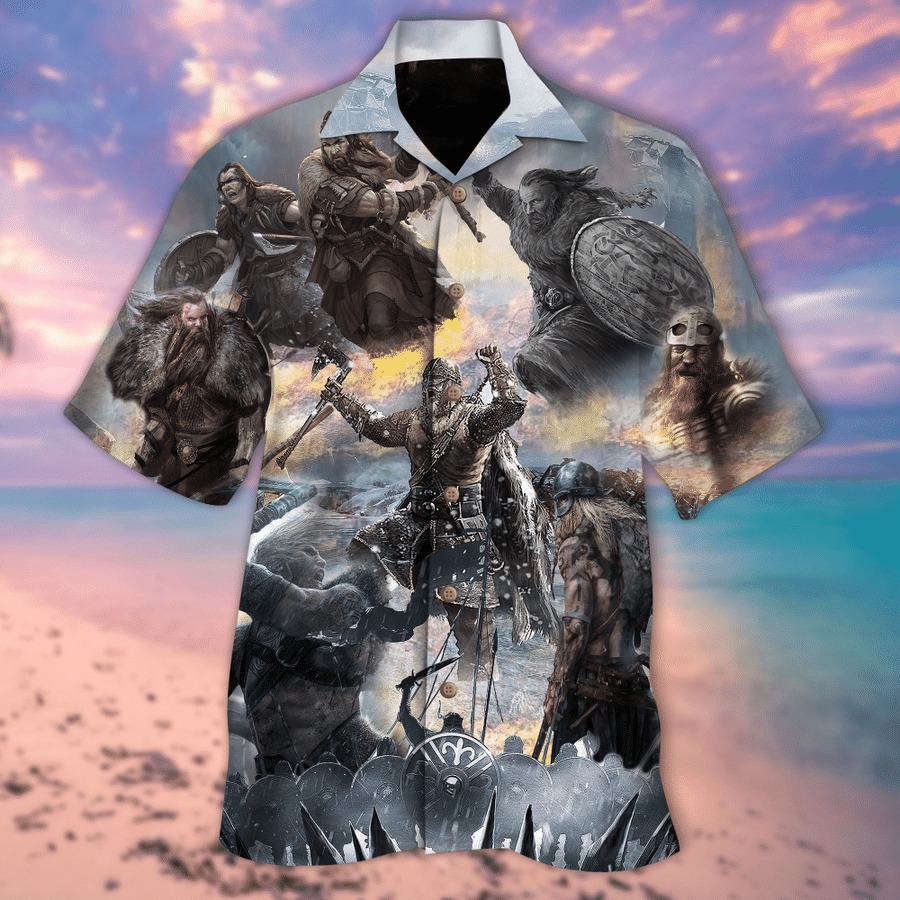 Viking Snow Field War Hawaiian Shirt Viking Snow Field War Hawaiian Shirt