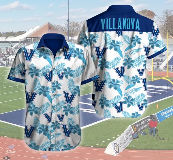 Villanova Wildcats Hawaiian Shirt Summer Button Up Villanova Wildcats Hawaiian Shirt Summer Button Up