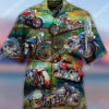 Vintage Motorbike All Over Printing Hawaiian Shirt