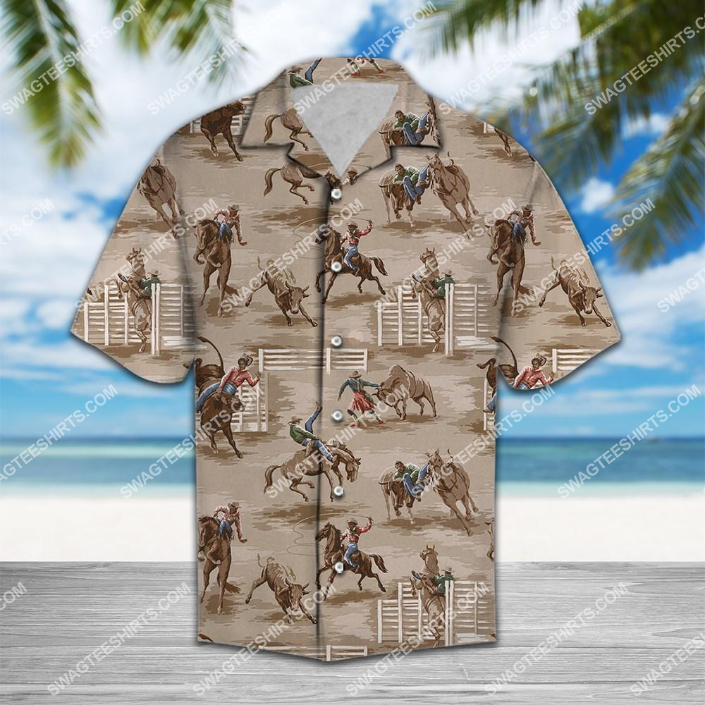 Vintage Riding Horse All Over Printed Hawaiian Shirt Vintage Riding Horse All Over Printed Hawaiian Shirt