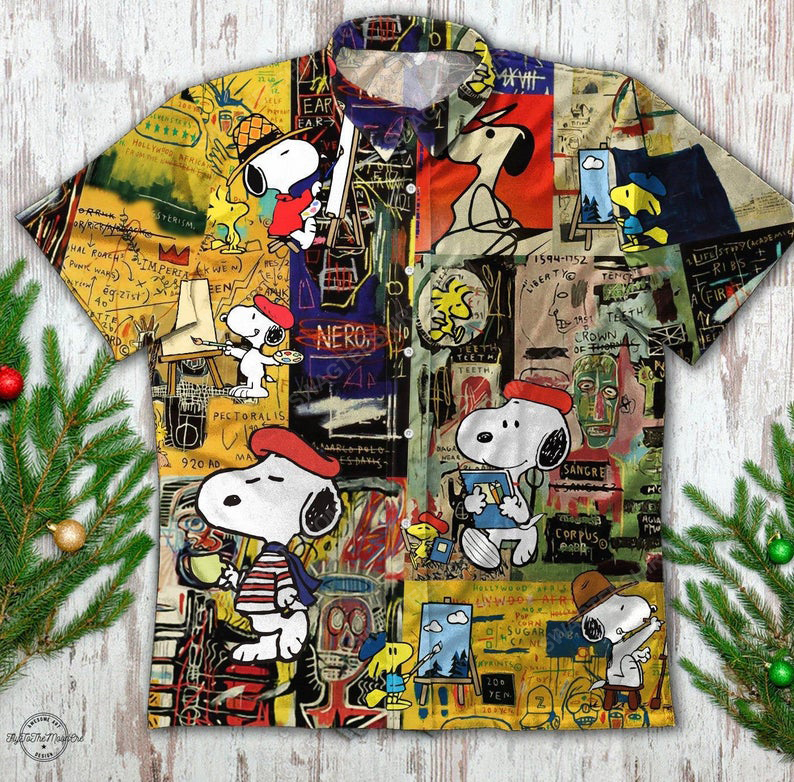 Vintage Snoopy And Woodstock Summer Vacation Hawaiian Shirt Vintage Snoopy And Woodstock Summer Vacation Hawaiian Shirt
