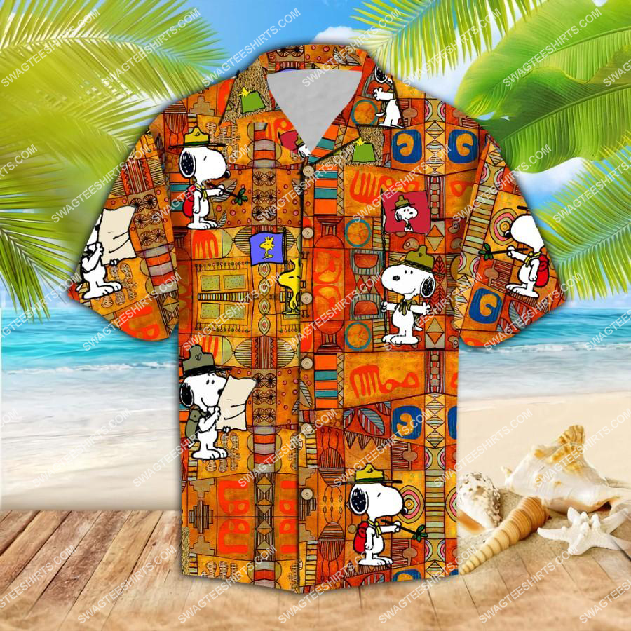 Vintage Snoopy Charlie Brown All Over Print Hawaiian Shirt Vintage Snoopy Charlie Brown All Over Print Hawaiian Shirt