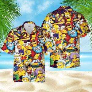 Vintage The Simpsons Tv Show Summer Vibe Hawaiian Shirt