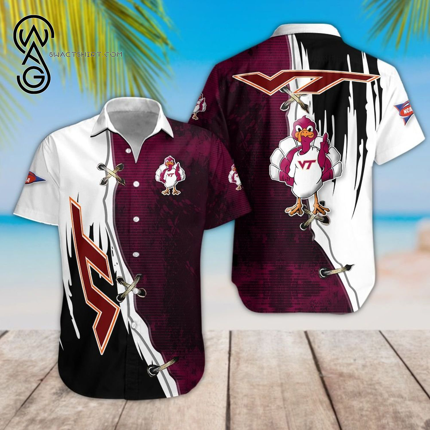 Virginia Tech Hokies Sport Team Hawaiian Shirt Virginia Tech Hokies Sport Team Hawaiian Shirt