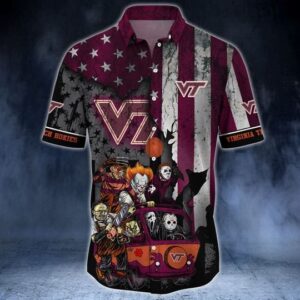 Virginia Tech Hokies Summer Hawaiian Shirt