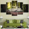 Volkswagen Vw Beetle Lowrider - Automative 5 Panel Canvas Art Wall Decor