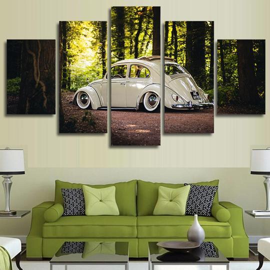 Volkswagen Vw Beetle Lowrider - Automative 5 Panel Canvas Art Wall Decor Volkswagen Vw Beetle Lowrider - Automative 5 Panel Canvas Art Wall Decor