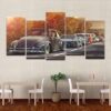 Volkswagen Vw Countryside Cruise - Automative 5 Panel Canvas Art Wall Decor