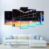 Volleyball Course - Sport 5 Panel Canvas Art Wall Decor