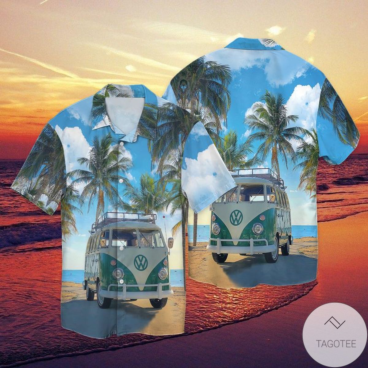 Vw Volkswagen Bus Hawaiian Shirt Vw Volkswagen Bus Hawaiian Shirt