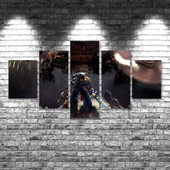 Warhammer 4K - Gaming 5 Panel Canvas Art Wall Decor Warhammer 4K - Gaming 5 Panel Canvas Art Wall Decor