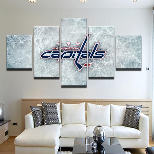 Washington Capital - Sport 5 Panel Canvas Art Wall Decor Washington Capital - Sport 5 Panel Canvas Art Wall Decor