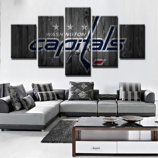 Washington Capitals 5 Hockey - Sport 5 Panel Canvas Art Wall Decor Washington Capitals 5 Hockey - Sport 5 Panel Canvas Art Wall Decor