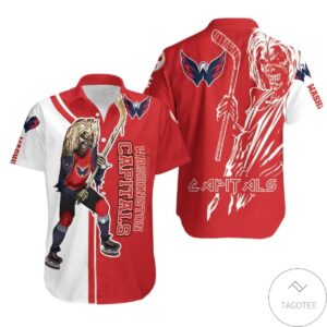 Washington Capitals And Zombie Hawaiian Shirt