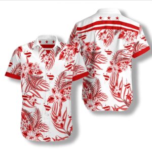 Washington Dc Hibicus Proud Hawaiian Shirt