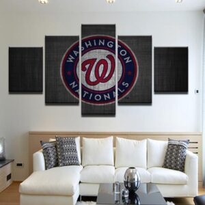 Washington Nationals 34 - Sport 5 Panel Canvas Art Wall Decor