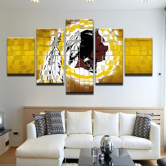Washington Redskins 16 - Sport 5 Panel Canvas Art Wall Decor Washington Redskins 16 - Sport 5 Panel Canvas Art Wall Decor