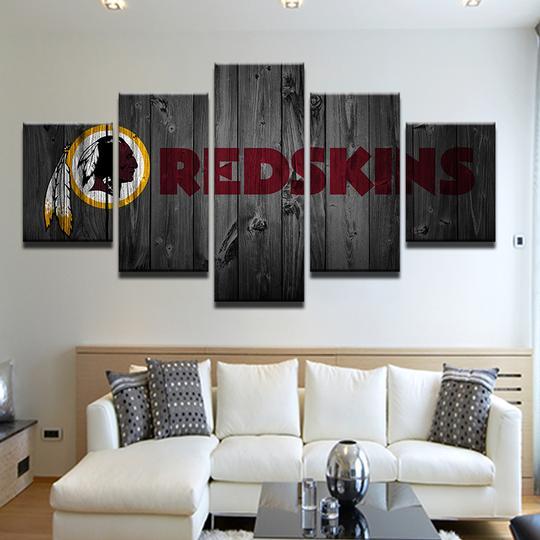 Washington Redskins 99 - Sport 5 Panel Canvas Art Wall Decor Washington Redskins 99 - Sport 5 Panel Canvas Art Wall Decor