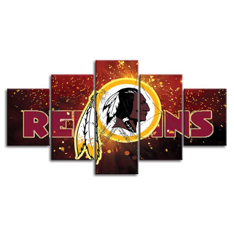 Washington Redskins - Team - Sport 5 Panel Canvas Art Wall Decor Washington Redskins - Team - Sport 5 Panel Canvas Art Wall Decor