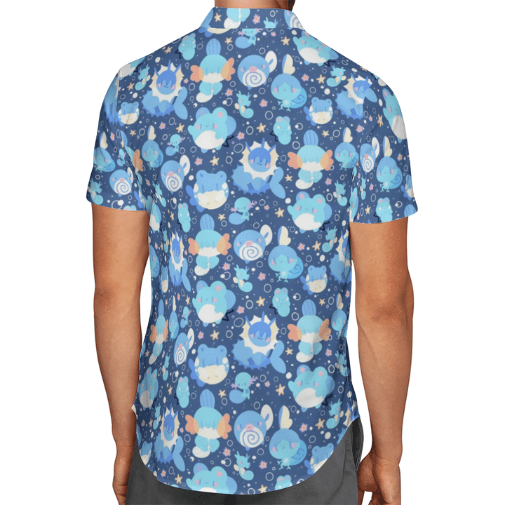 Water Type Pokemon Hawaiian Shirt Water Type Pokemon Hawaiian Shirt