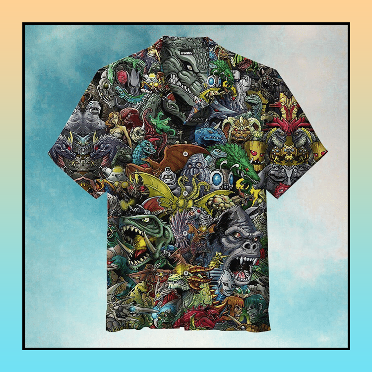 Welcome To The World Of Godzilla Hawaiian Shirt Welcome To The World Of Godzilla Hawaiian Shirt