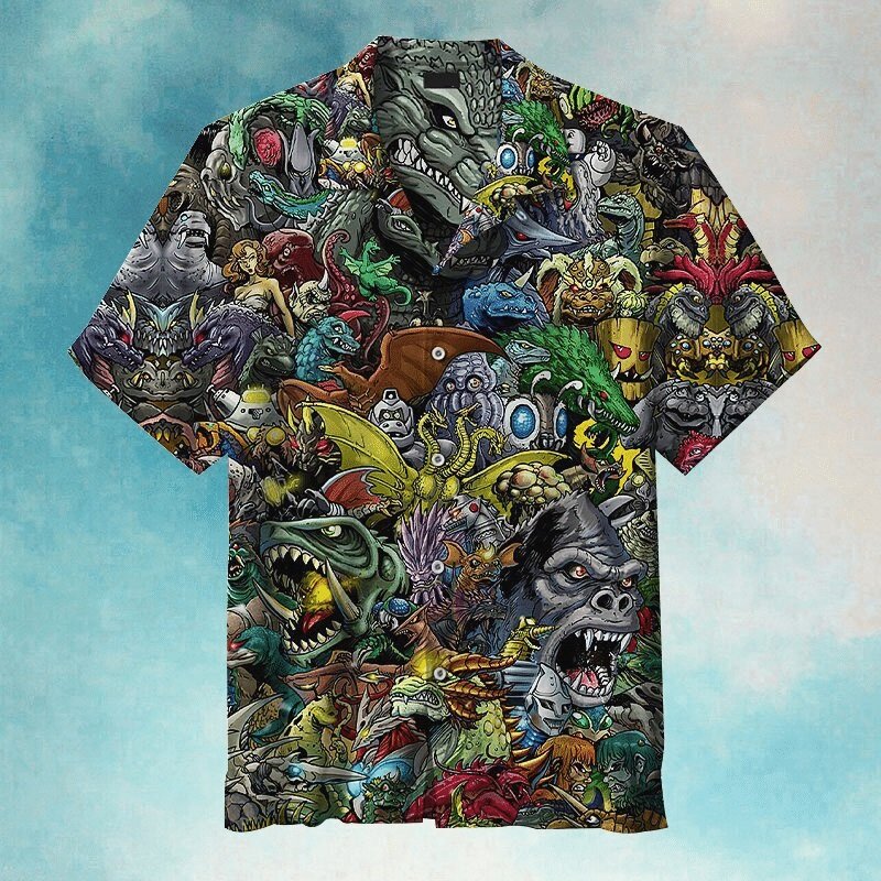 Welcome To The World Of Godzilla Hawaiian Shirt Welcome To The World Of Godzilla Hawaiian Shirt