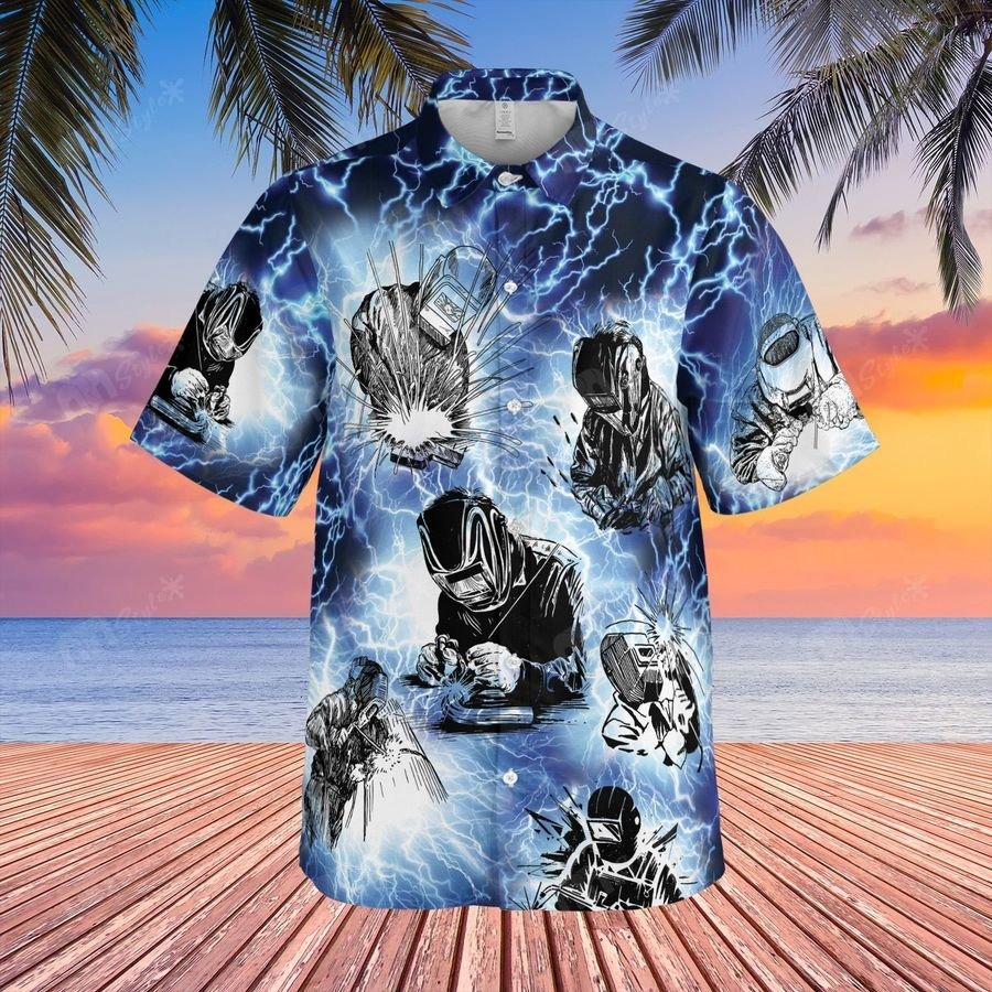 Welder Lightning Hawaii Shirt Welder Lightning Hawaii Shirt