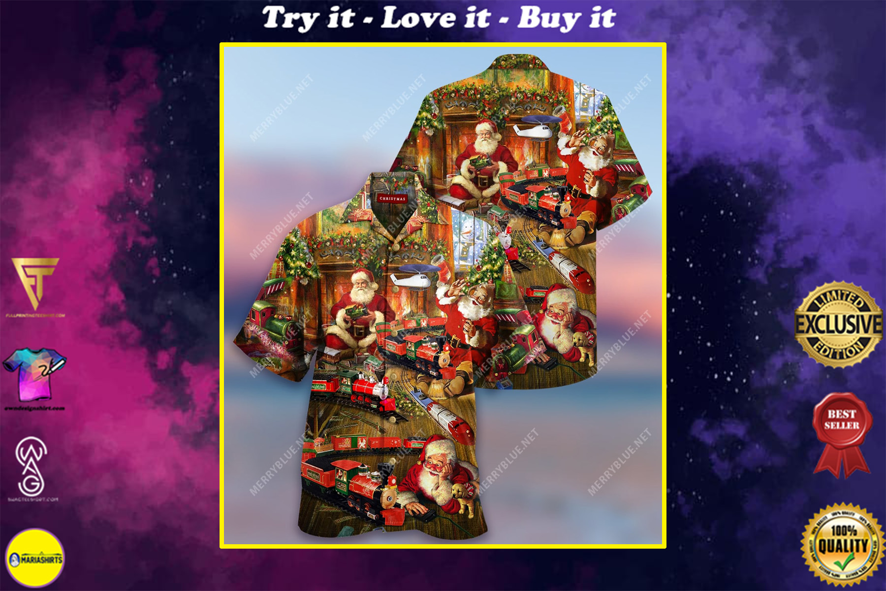 Were Never Too Old For Christmas Full Printing Hawaiian Shirt Were Never Too Old For Christmas Full Printing Hawaiian Shirt
