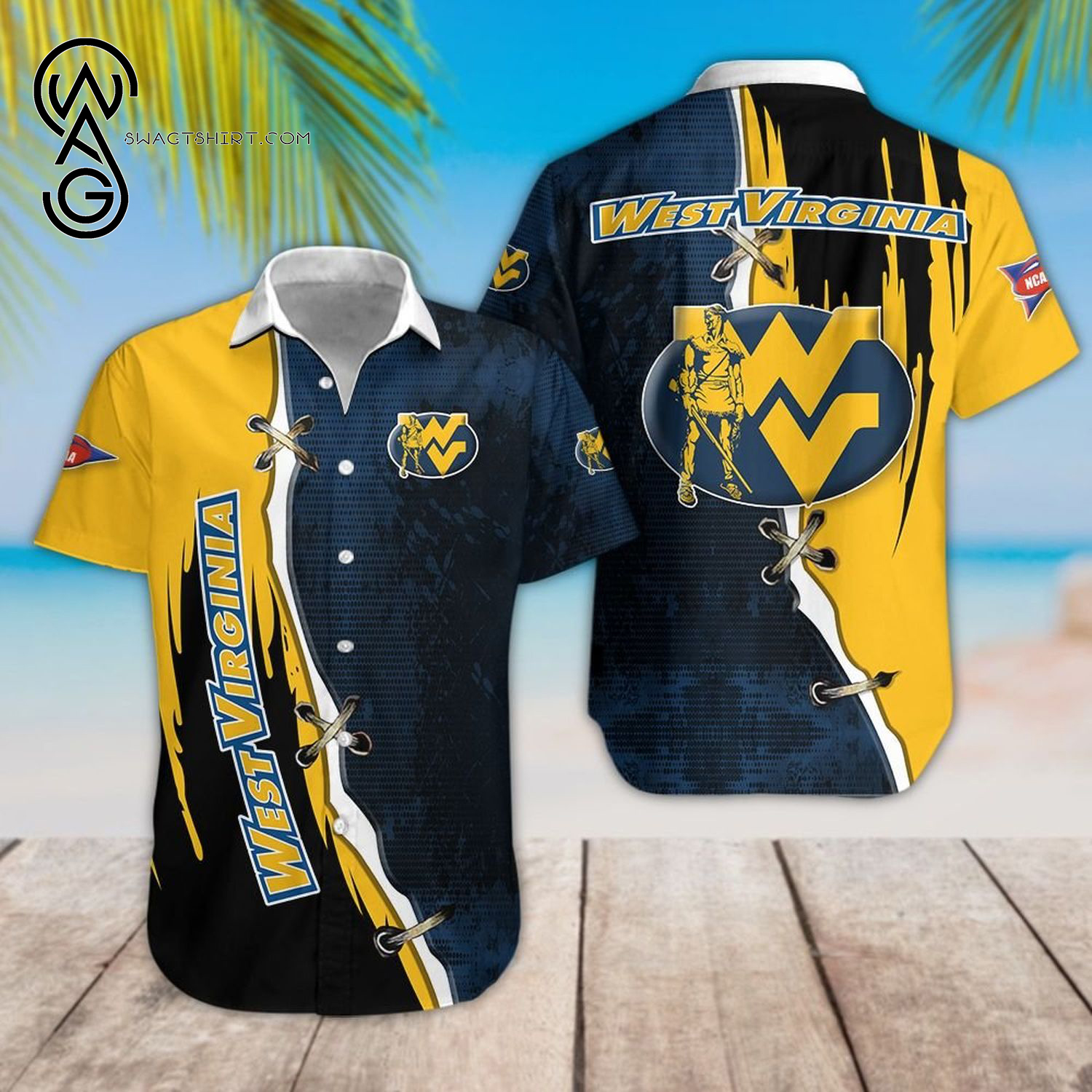 West Virginia Mountaineers Sport Team Hawaiian Shirt West Virginia Mountaineers Sport Team Hawaiian Shirt