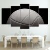 White Volleyball - Sport 5 Panel Canvas Art Wall Decor