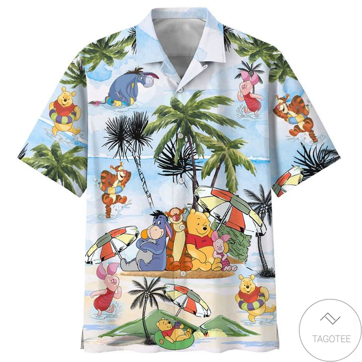 Winnie The Pooh Summer Time Hawaiian Shirt Winnie The Pooh Summer Time Hawaiian Shirt