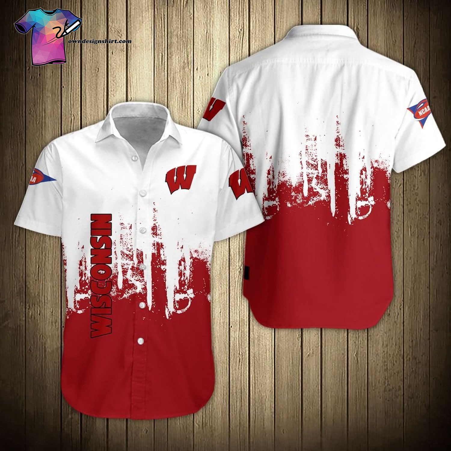 Wisconsin Badgers Football Team Hawaiian Shirt Wisconsin Badgers Football Team Hawaiian Shirt