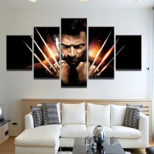 Wolverine X-Men - Movie 5 Panel Canvas Art Wall Decor