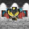 Wolverine - Movie 5 Panel Canvas Art Wall Decor