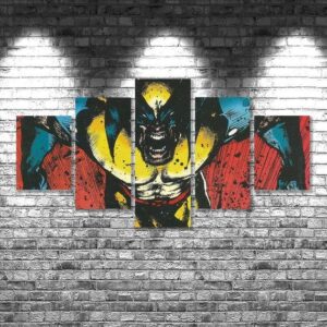 Wolverine - Movie 5 Panel Canvas Art Wall Decor