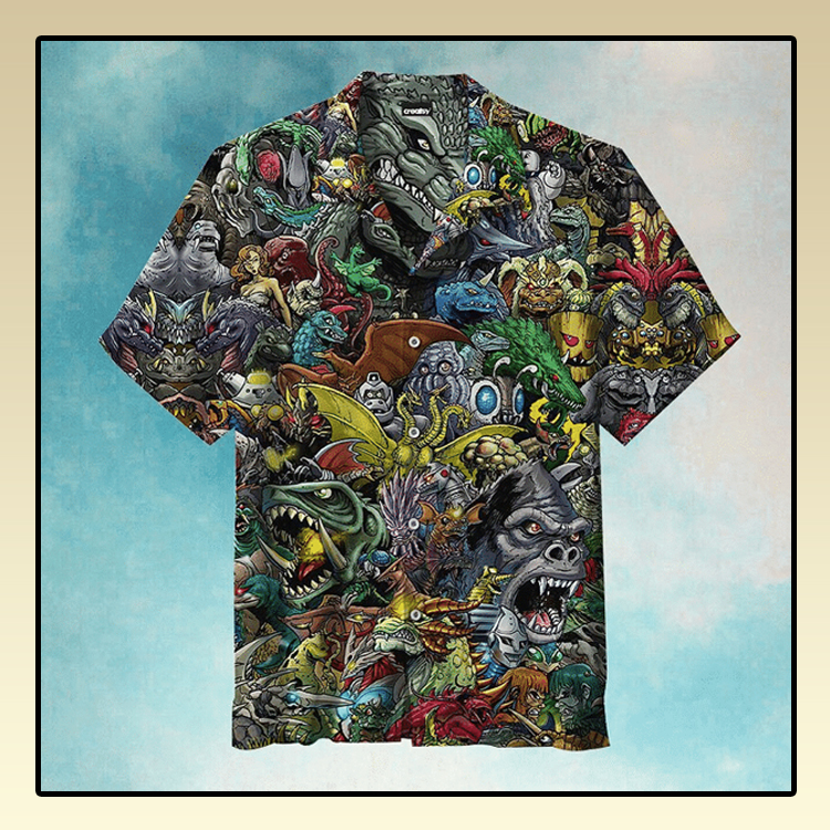 World Of Godzilla Hawaiian Shirt World Of Godzilla Hawaiian Shirt