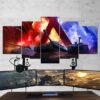 World Of Tanks Destroyers - Gaming 5 Panel Canvas Art Wall Decor