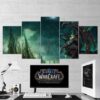 World Of Warcraft Illidan Stormrage 03 - Gaming 5 Panel Canvas Art Wall Decor