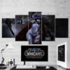 World Of Warcraft Sylvanas Windrunner 04 - Gaming 5 Panel Canvas Art Wall Decor
