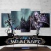 World of Warcraft Lich King - Gaming 5 Panel Canvas Art Wall Decor