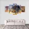 Wrecking Ball Overwatch - Gaming 5 Panel Canvas Art Wall Decor