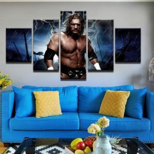 Wrestling Hhh - Movie 5 Panel Canvas Art Wall Decor