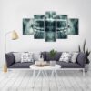 Xray See Through Dentist - Abstract 5 Panel Canvas Art Wall Decor