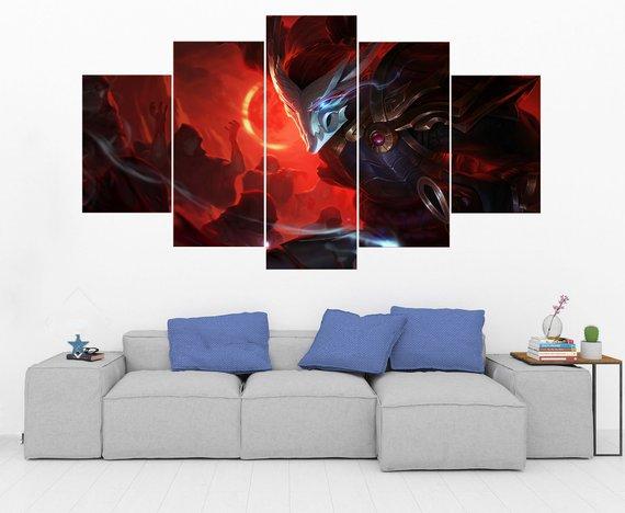 Yasuo - League Of Legends - Gaming 5 Panel Canvas Art Wall Decor Yasuo - League Of Legends - Gaming 5 Panel Canvas Art Wall Decor