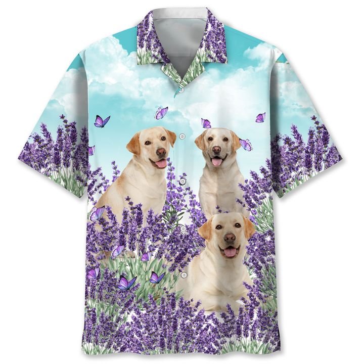 Yellow Labrador Lavender Hawaii Shirt – Limited Edition Yellow Labrador Lavender Hawaii Shirt – Limited Edition