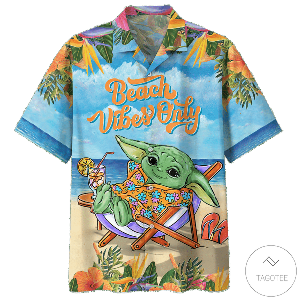 Yoda Beach Vibes Only Hawaiian Shirt – Tagotee Yoda Beach Vibes Only Hawaiian Shirt – Tagotee
