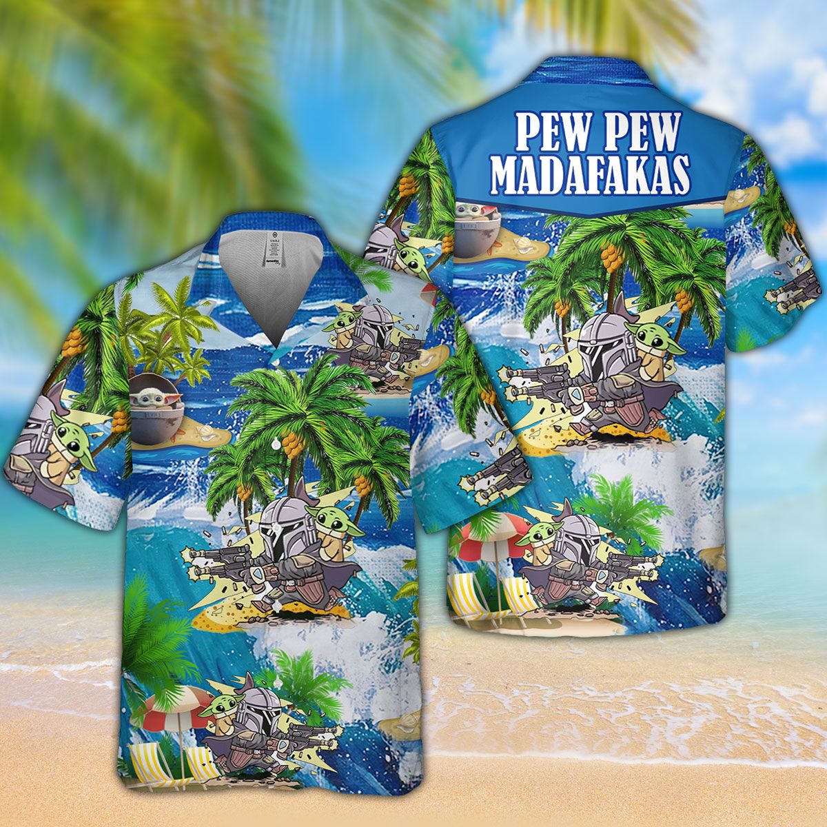 Yoda Pew Pew Madafakas Hawaiian Shirt – Limited Edition Yoda Pew Pew Madafakas Hawaiian Shirt – Limited Edition