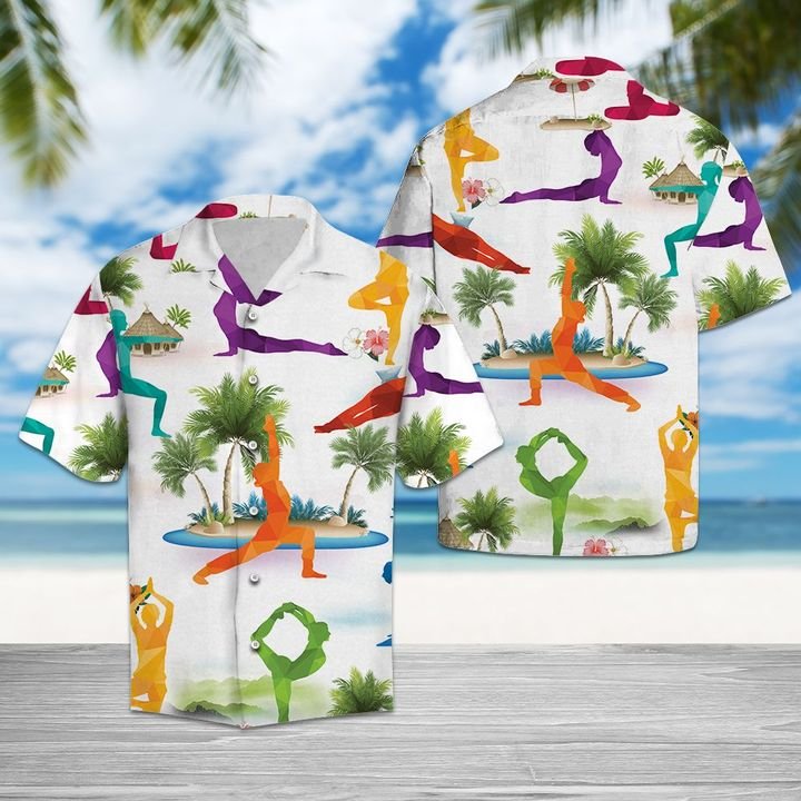 Yoga Lover Hawaiian Shirt Summer Button Up Yoga Lover Hawaiian Shirt Summer Button Up